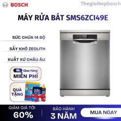 Máy rửa chén bát Bosch SMS6ZCI49E seri 6