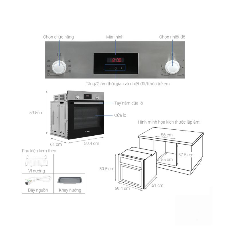 Ảnh thông số Bosch HBF113BR0A Ảnh thông số Bosch HBF113BR0A