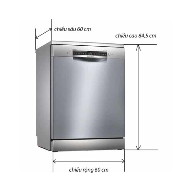 Kích thước máy rửa bát Bosch SMS4ECI26E Kích thước máy rửa bát Bosch SMS4ECI26E