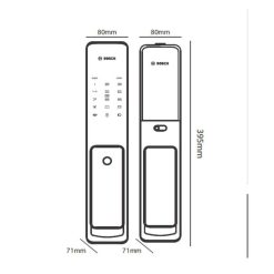 Khóa điện tử Bosch EL 600 KG 5 Kích thước khóa điện tử Bosch EL 600 KG