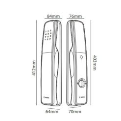 Kích thước khóa điện tử Bosch EL 800A EU/Khóa vân tay
