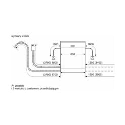 Máy rửa bát độc lập Bosch SMS6ZCI14E series 6 10 Kích thước Máy rửa bát độc lập Bosch SMS6ZCI14E series 6