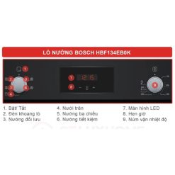 Bảng điều khiển lò nướng Bosch HBF134EB0K