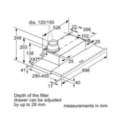 Máy hút mùi âm tủ Bosch DFM094W53 7 Máy hút mùi Bosch DFM094W53 (2)