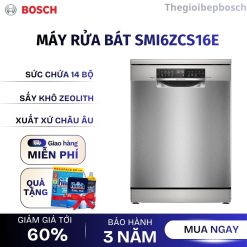 Máy rửa bát bán âm Bosch SMI6ZCS16E