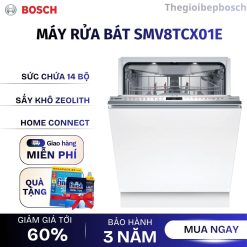 Máy rửa bát âm tủ Bosch SMV8TCX01E serie 8