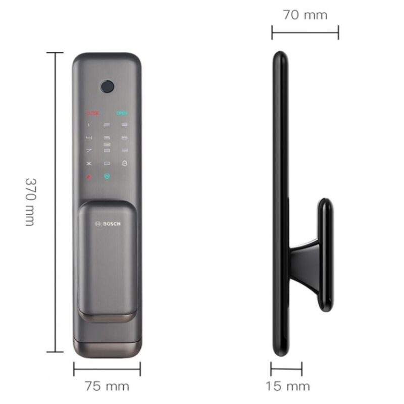 Kích thước khóa điện tử Bosch EL 500 EU xám Kích thước khóa điện tử Bosch EL 500 EU xám