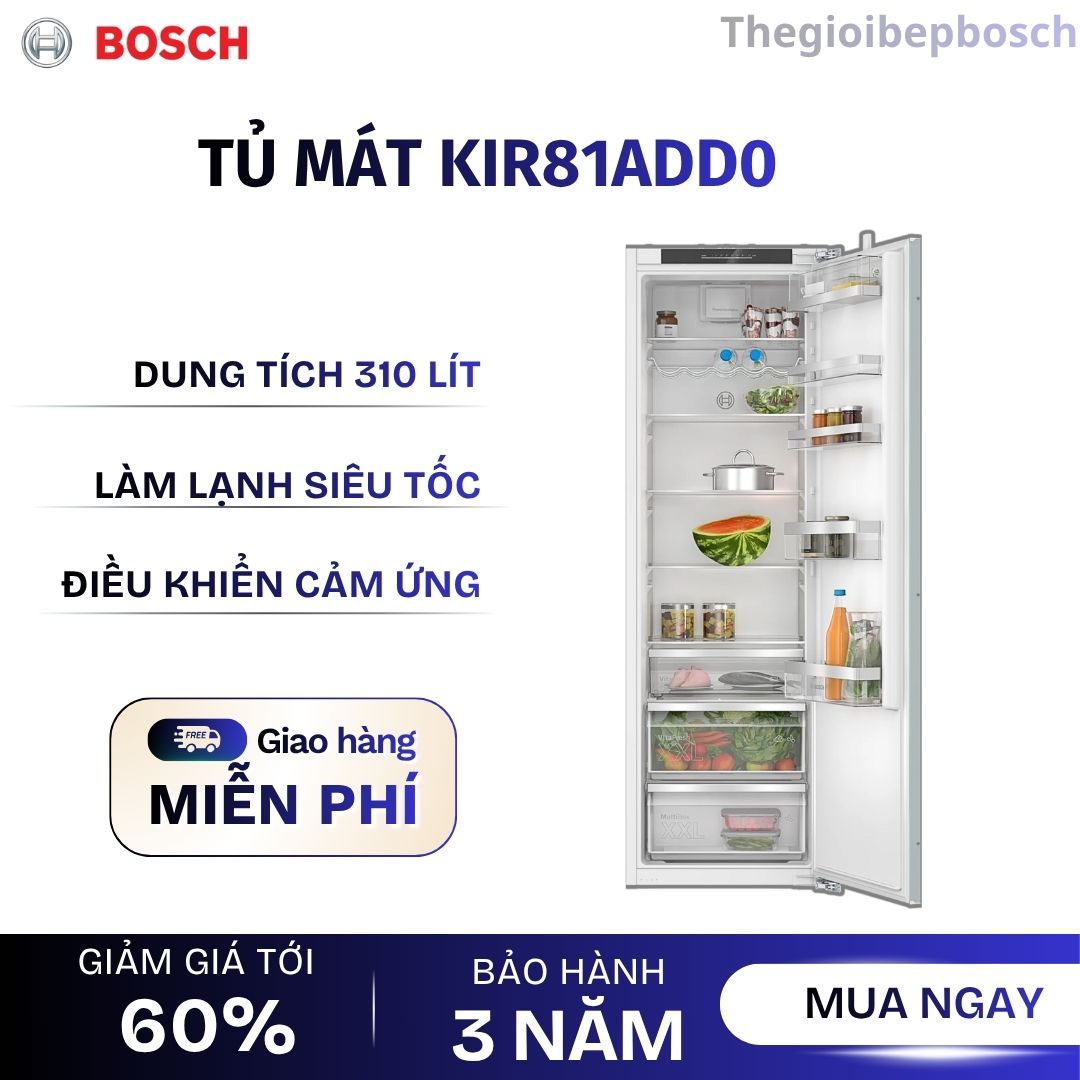 Tủ lạnh 2 cánh side by side 260 lít Bosch KIN86ADD0 Tủ lạnh 2 cánh side by side 260 lít Bosch KIN86ADD0