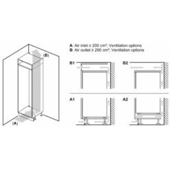 Tủ lạnh 2 cánh side by side 260 lít Bosch KIN86ADD0 9 Kich thuoc tu lanh tu lanh 2 canh side by side 260 lit bosch kin86add0