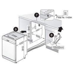 Máy rửa bát độc lập Bosch SMS6ZCI37Q Serie 6 7 Lắp đặt máy rửa bát độc lập Bosch SMS6ZCI37Q Serie 6