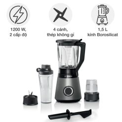 Máy xay sinh tố Bosch MMB6177S 3 anh may xay sinh to bosch mmb6177s