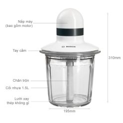 Máy xay thịt Bosch 1.5L MMR15A1 4 kich thuoc may xay thit bosch 1 5l mmr15a1