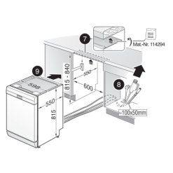 Máy rửa bát Bosch SMS8TCI04E 7 Lắp đặt máy rửa bát Bosch SMS8TCI04E