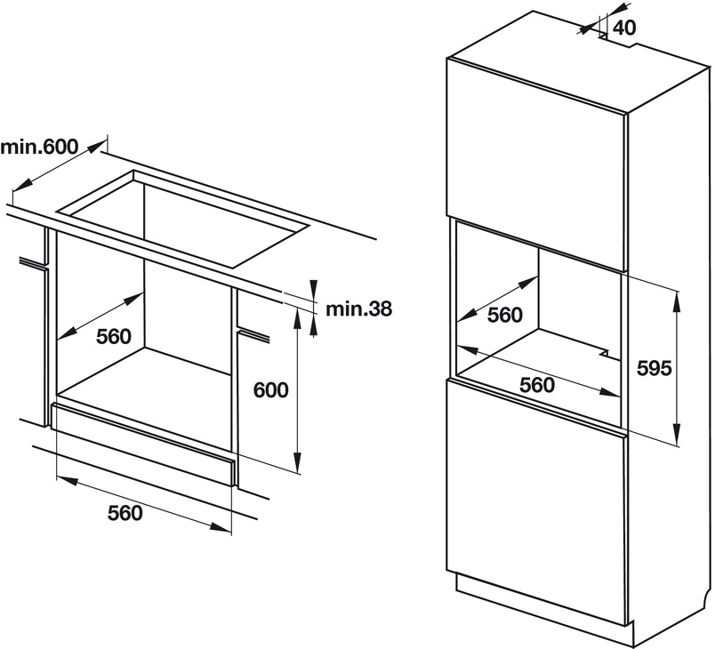 Lò nướng âm tủ Hafele HO-K60B 534.05.581 7 Lò nướng âm tủ Hafele HO-K60B 534.05.581 - Ảnh 5