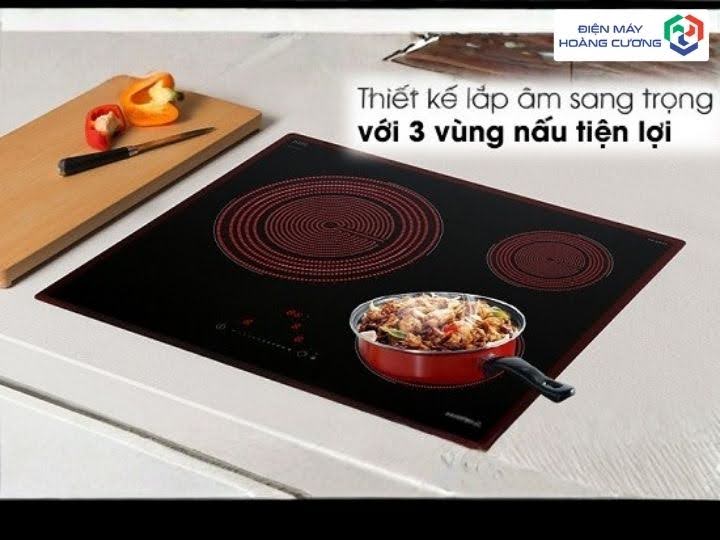 Bếp điện 3 vùng nấu Hafele HC-R603D 536.01.901lắp âm sang trọng