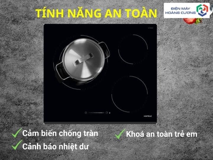 Bếp điện 3 vùng nấu Hafele HC-R603D 536.01.901 tính năng an toàn