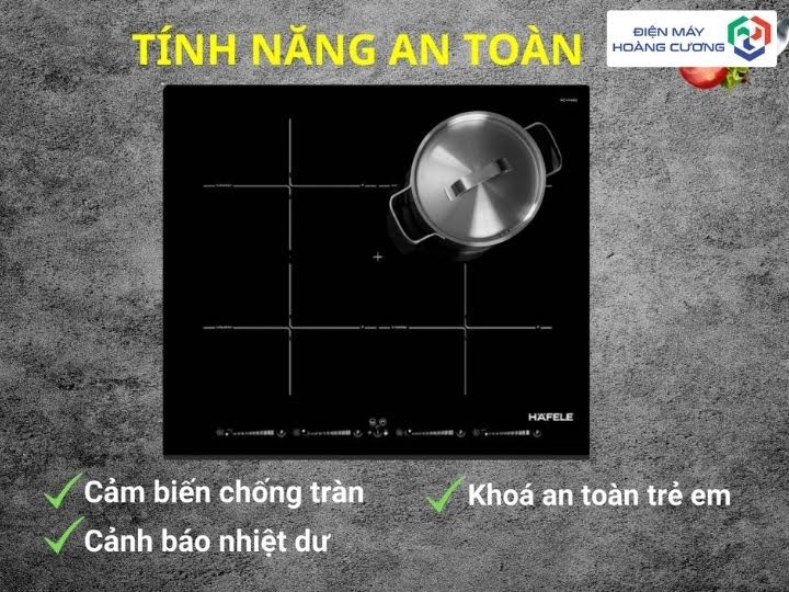 Bếp từ đa vùng nấu Hafele HC-IF60D 536.01.911 14 Bếp từ đa vùng nấu Hafele HC-IF60D 536.01.911 với khóa an toàn