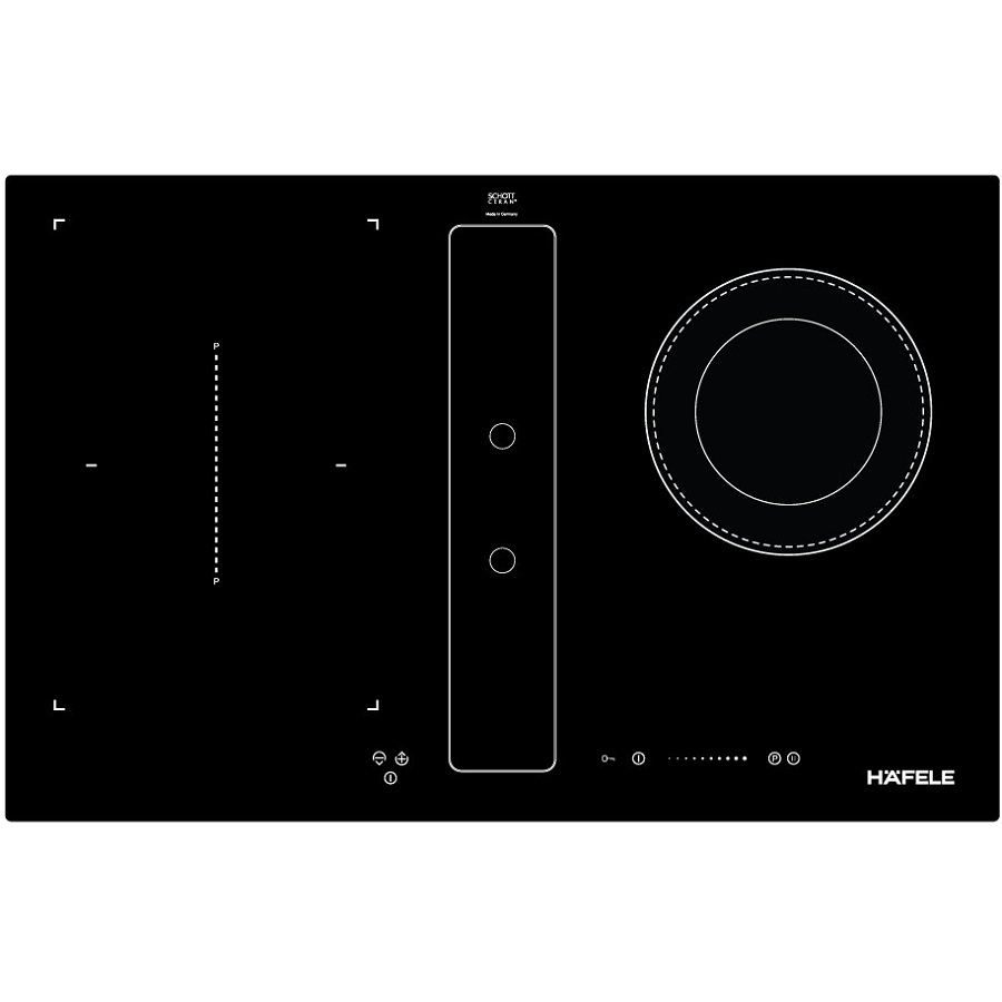 Bếp điện từ kết hợp hút mùi Hafele 539.66.698 3 Bếp điện từ kết hợp hút mùi Hafele 539.66.698
