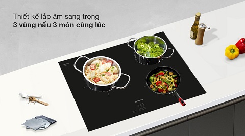 Bếp từ Bosch PUC61KAA5E 10 Bếp từ Bosch PUC61KAA5E lắp đặt âm sang trọng