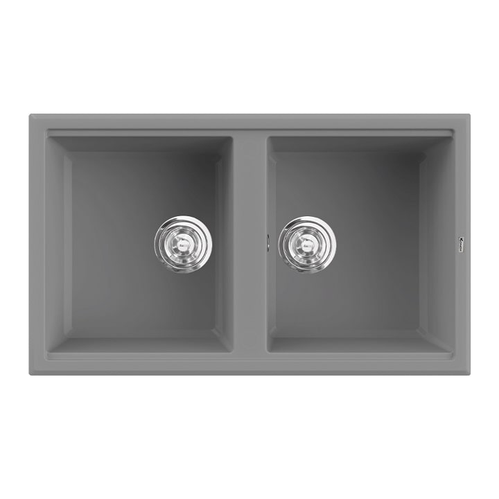 Chậu rửa bát Konox Granite Phoenix 860 Grey 3 Chậu rửa bát Konox Granite Phoenix 860 Grey