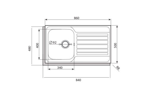 Chậu rửa chén bát Cata CDP-1 7 chau rua chen bat cata cdp 1 2
