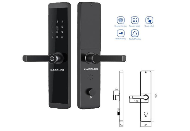 KHÓA VÂN TAY KASSLER KL-600-BL - TITAN SIÊU BỀN 3 KHÓA VÂN TAY KASSLER KL-600-BL - TITAN SIÊU BỀN