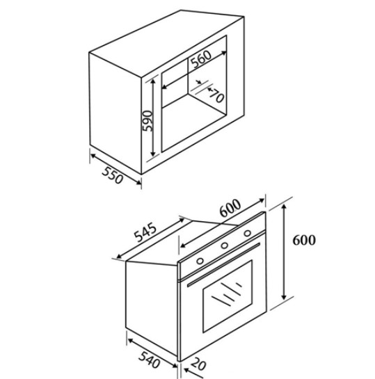 Lò nướng Malloca EB-8B25 5 Lò nướng Malloca EB-8B25 - Ảnh 3