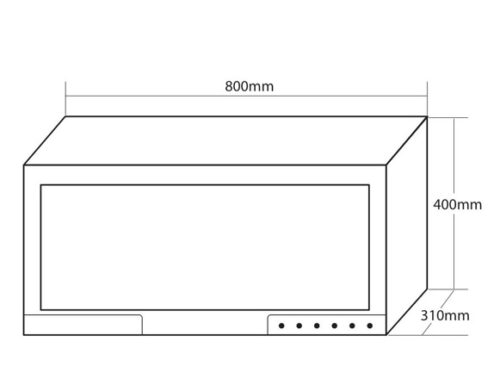 Máy sấy bát Giovani G-802 S 3 kích thước của Máy Sấy Bát Giovani G-802S
