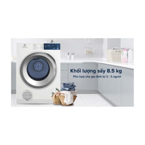 Máy sấy thông hơi Electrolux EDS854J3WB 8 Máy sấy thông hơi Electrolux EDS854J3WB dùng cho gia đình có ít người