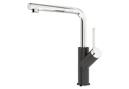 Vòi rửa bát Konox rút dây Artan Black