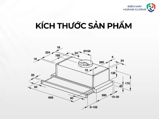 Máy hút mùi âm tủ Hafele HH-TT70A 533.86.817 ưu điểm nổi bật