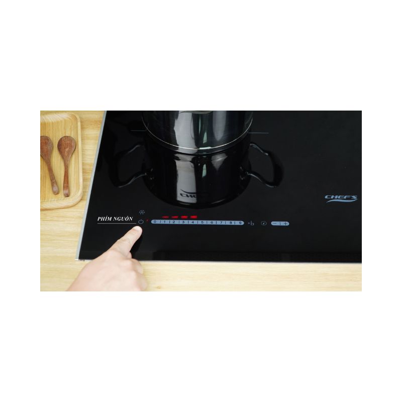 Bếp từ đôi Chefs EH-DIH336 12 Phím nguồn bếp từ đôi Chefs EH-DIH336