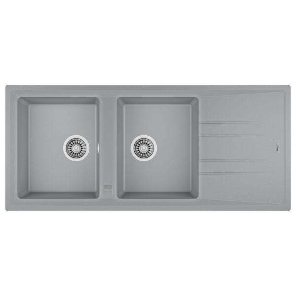 Chậu đá Teka STONE 80 B-TG 2B 1D Grey 115400008 3 Chậu đá Teka STONE 80 B-TG 2B 1D Grey