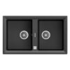 Chậu đá Teka STONE 90 B-TG 2B Black 115260007 2 Chậu đá Teka STONE 90 B-TG 2B Black