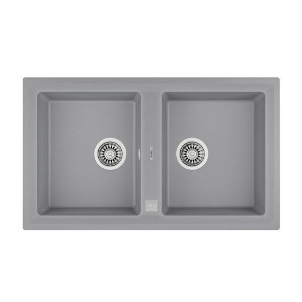 Chậu đá Teka STONE 90 B-TG 2B Grey 115260013 3 Chậu đá Teka STONE 90 B-TG 2B Grey