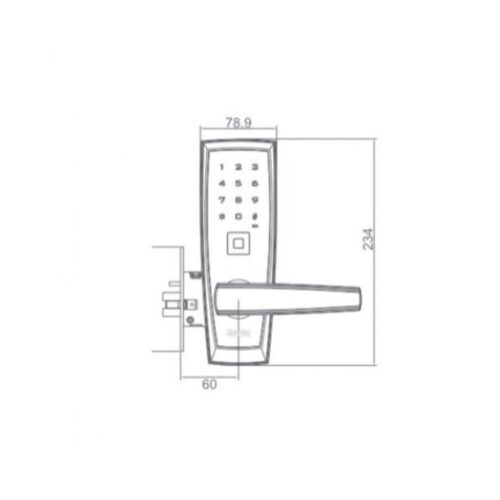Khóa điện tử thông minh Giovani GSL-116E98CL 5 Kích thước của Khóa điện tử thông minh Giovani GSL-116E98CL
