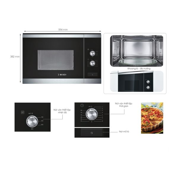 Lò vi sóng Bosch BFL520MS0 4 Lò vi sóng Bosch BFL520MS0