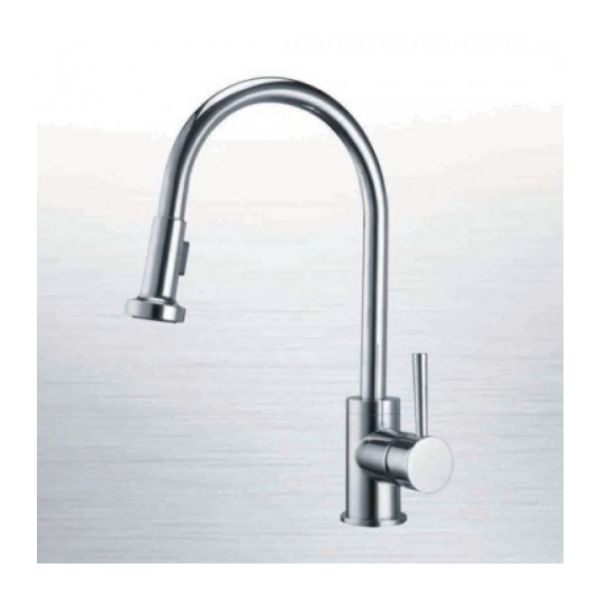 Vòi đồng mạ Inox Malloca K124 - BN (Inox) 3 Vòi đồng mạ Inox Malloca K124 - BN (Inox)