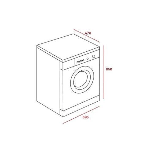 Máy giặt TEKA TKX3 1260 40874061 7 Kích thước của Máy giặt TEKA TKX3 1260