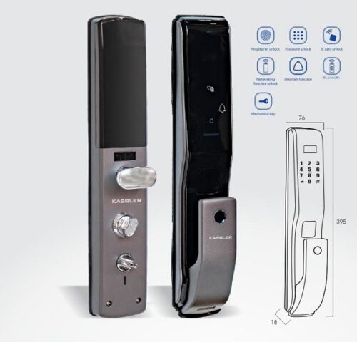 Khóa điện tử Kassler KL-789/ Khóa vân tay 5 khoa dien tu kassler kl 789 khoa van tay 1