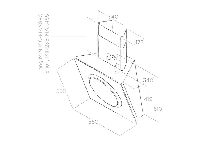 Máy hút mùi Elica MINI OM WH/F/55 7 Máy hút mùi Elica MINI OM WH/F/55 - Ảnh 5