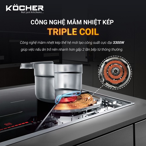 Bếp từ Kocher DI-338 6 Bếp từ Kocher DI-338 - Ảnh 4