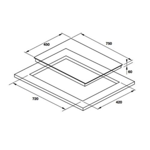 Bếp từ đôi Hafele HC-I752B 536.61.787 11 Kích thước bếp từ đôi Hafele HC-I752B 536.61.787
