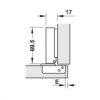 Bản Lề Metalla SM 95° Trùm Ngoài Hafele 308.03.003 2 308 03 003 1