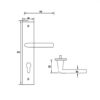 Tay Nắm Gạt Đế Dài C/C 72mm Hafele 903.98.452