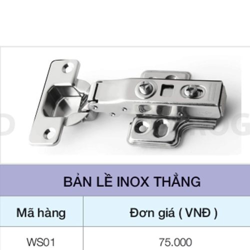 Bản lề Inox thẳng Eurogold EWS101 3 Bản lề Inox thẳng Eurogold WS01