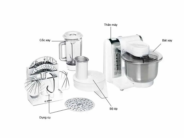 Máy chế biến thực phẩm đa năng Bosch MUM48CR1 4 Máy chế biến thực phẩm đa năng Bosch MUM48CR1 - Ảnh 2