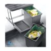 Thùng đựng rác 2 khoang Euronox EU.DV2 1 Thùng đựng rác 2 khoang Euronox EU.DV2