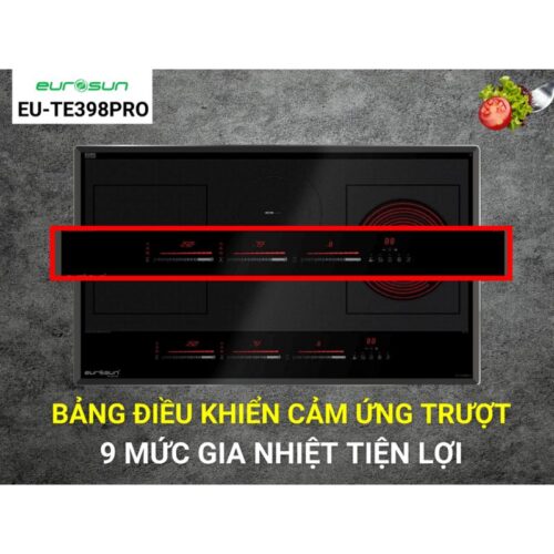 Bếp từ đôi Eurosun EU-TE398Pro lắp âm 13 Bảng điều khiển của bếp từ Eurosun EU-TE398Pro