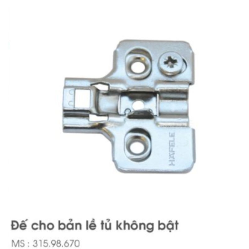 Đế bản lề Metalla SM không bật Hafele 315.98.670 3 Đế bản lề Metalla SM không bật Hafele 315.98.670